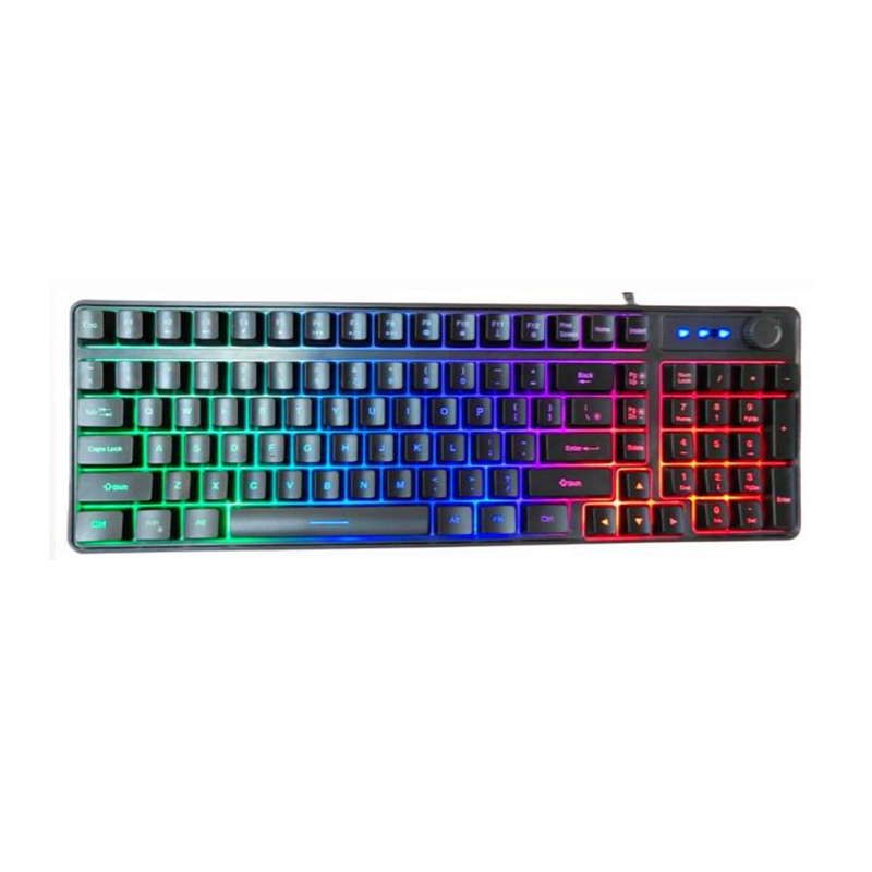 100 Keys Backlit Membrane Keyboard 26-Key Anti-Ghosting Multi-Language Layout Keyboard Model NK-98