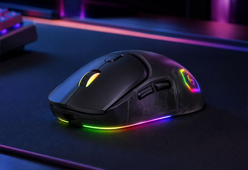 3-Sizes-Swappable-Shell-Wired-Gaming-Mouse-Transparent-RGB-Mouse-Model-G58-Features-&-Highlights