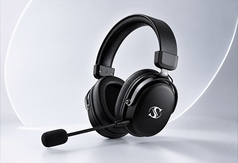 50mm Driver Detachable Foldable Mic RGB Magnetic Earcup Cover Headphone Model L1 Description3