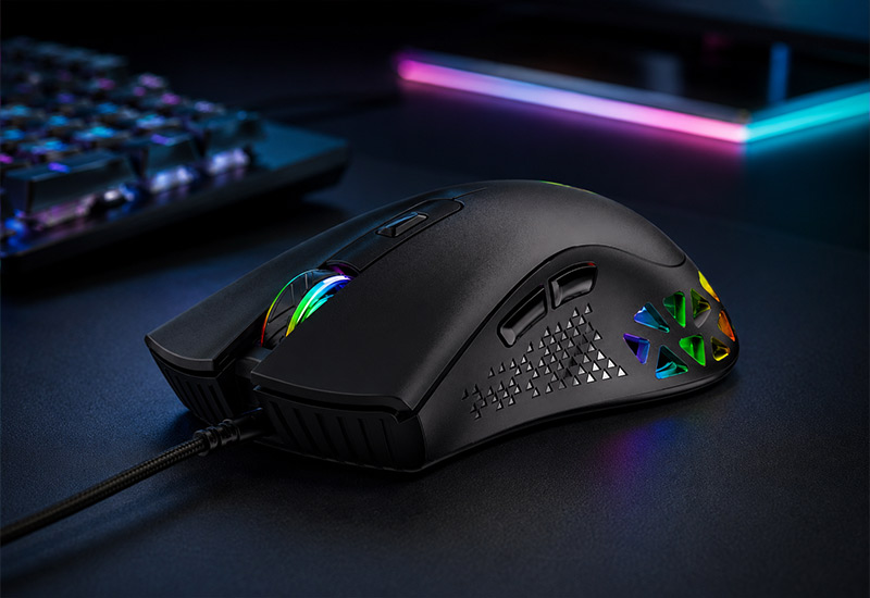 6-Keys-Side-Hollow-Bottom-Transparent-RGB-Wired-Gaming-Mouse-12800DPI-Programmable-Mouse-G36-Features-&-Highlights