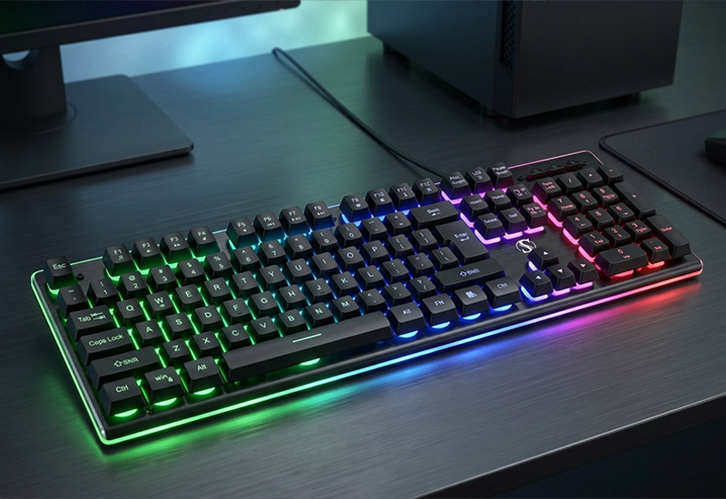 Backlit-Membrane-Keyboard-with-Aluminum-Panel-26-Key-Anti-Ghosting-Multi-Language-Technical-Introduction