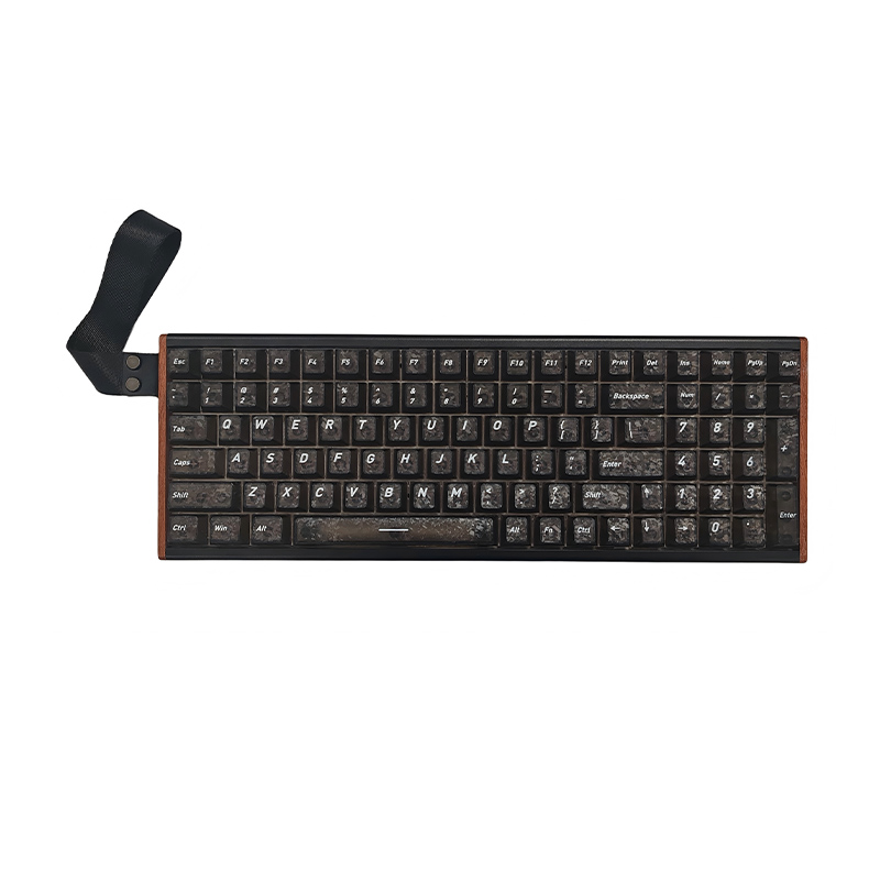 CNC Full Aluminum Alloy Wooden Trim Hot-Swappable Magnetic Axis Wired Gaming Keyboard With Dual 8K Performance & RGB Lighting VLC96