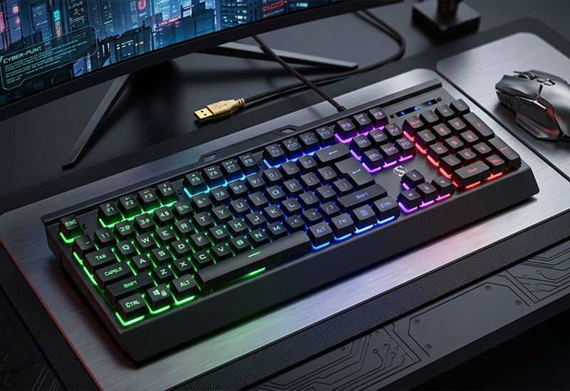 Cost-effective-104-Keys-Backlit-Membrane-Keyboard-with-Metal-Panel-26-Key-Key-Selling-Points