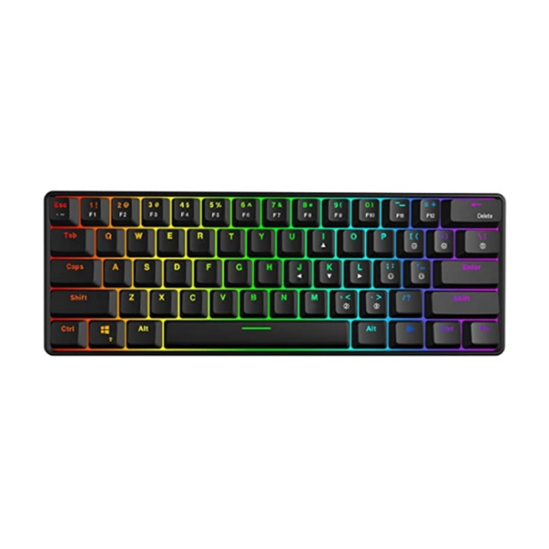 RGB Illumination Membrane Keyboard Wireless Dual-Mode Keyboard Model KG61-W
