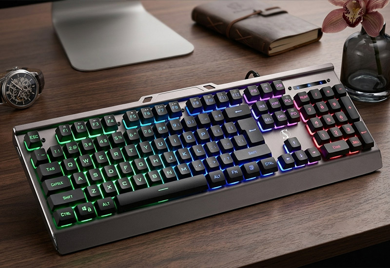 Premium-Feel-Wireless-Membrane-Keyboard-with-Aluminum-Panel-Keyboard-Model-NK95-W-Key-Selling-Points