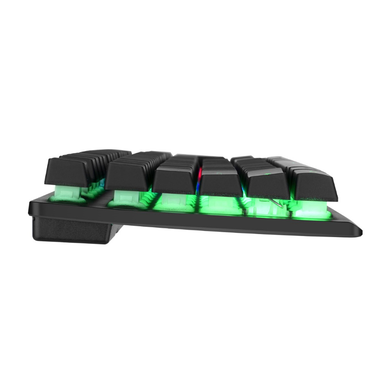 104 Keys 2.4G Wireless Membrane Keyboard with Aluminum Panel Keyboard Model NK70-W