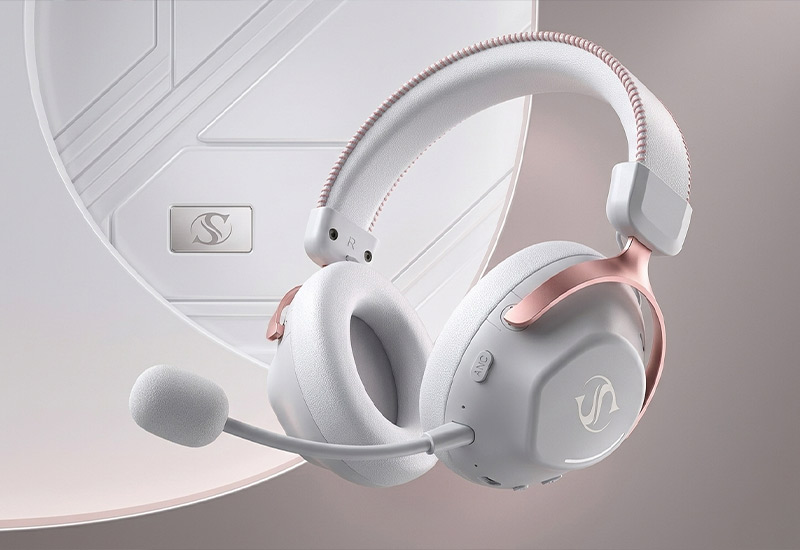 Tri-Mode 2.4G+Bluetooth+Wired Gaming Headset 53mm Large Driver JL7018 Chip Detachable Foldable Mic RGB Magnetic Earcup Headphone Model L3 Description4
