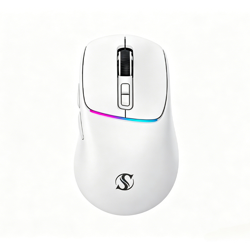 Ergonomic Dual-Mode Office Mouse Left/Right Swing Scroll Wheel 7 Programmable Keys 500mAh Model M28