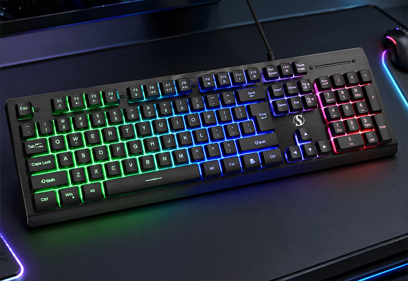 Wireless-104-Keys-Membrane-Keyboard-with-Aluminum-Panel-Keyboard-Model-NK85-W-Features-&-Highlights