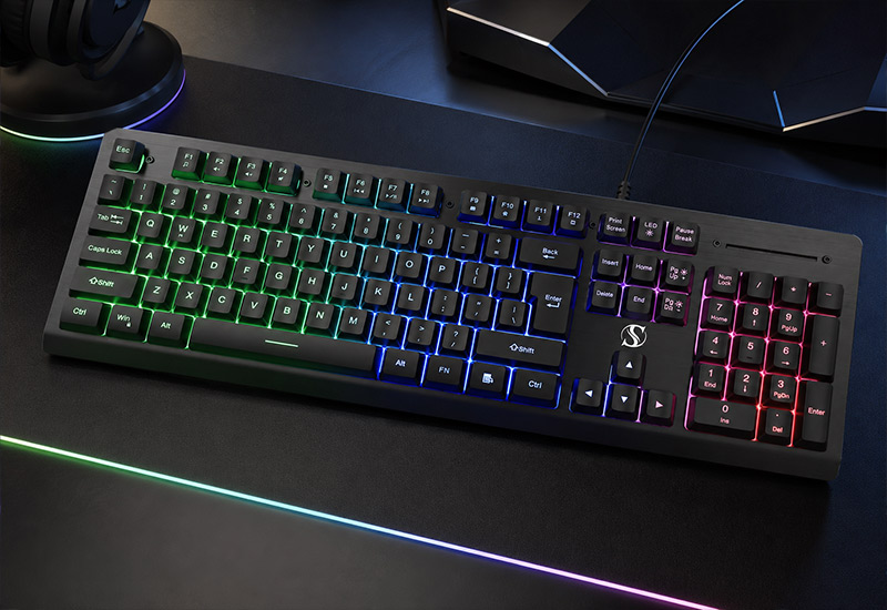 Wireless-104-Keys-Membrane-Keyboard-with-Aluminum-Panel-Keyboard-Model-NK85-W-Technical-Introduction