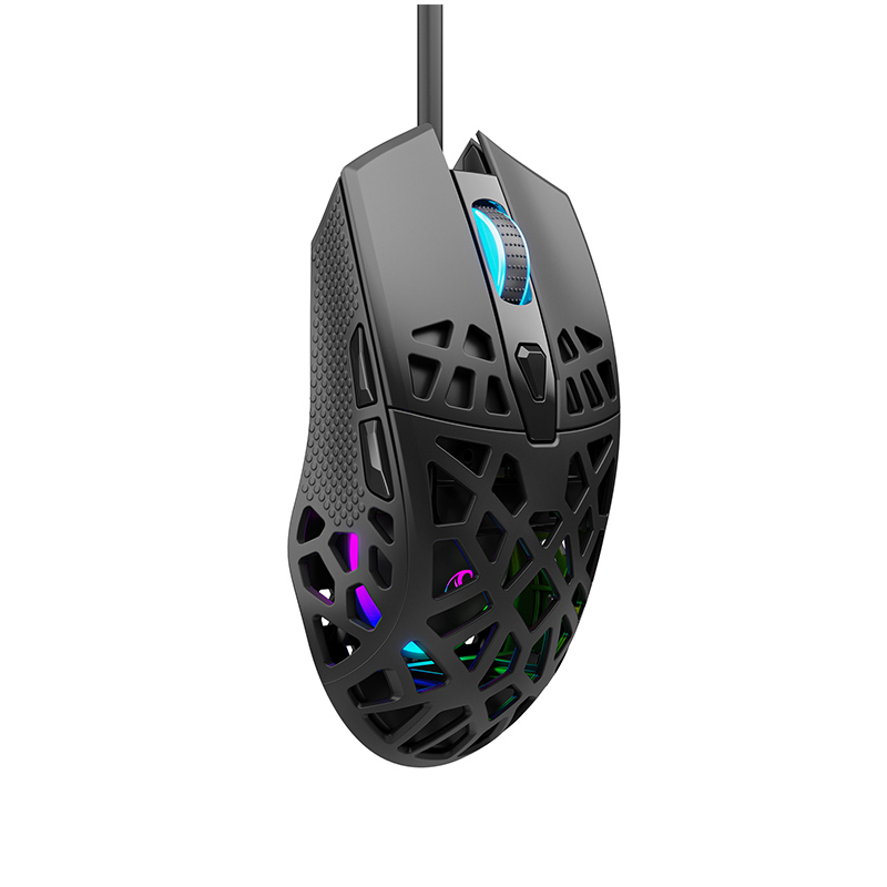 65g Honeycomb Hollow Ultra Light 6 Keys Wired Gaming Mouse Triple RGB Esports Mouse G32